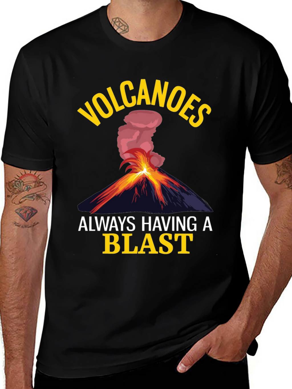 Volcano Blast T-Shirt - Funny Graphic Tee