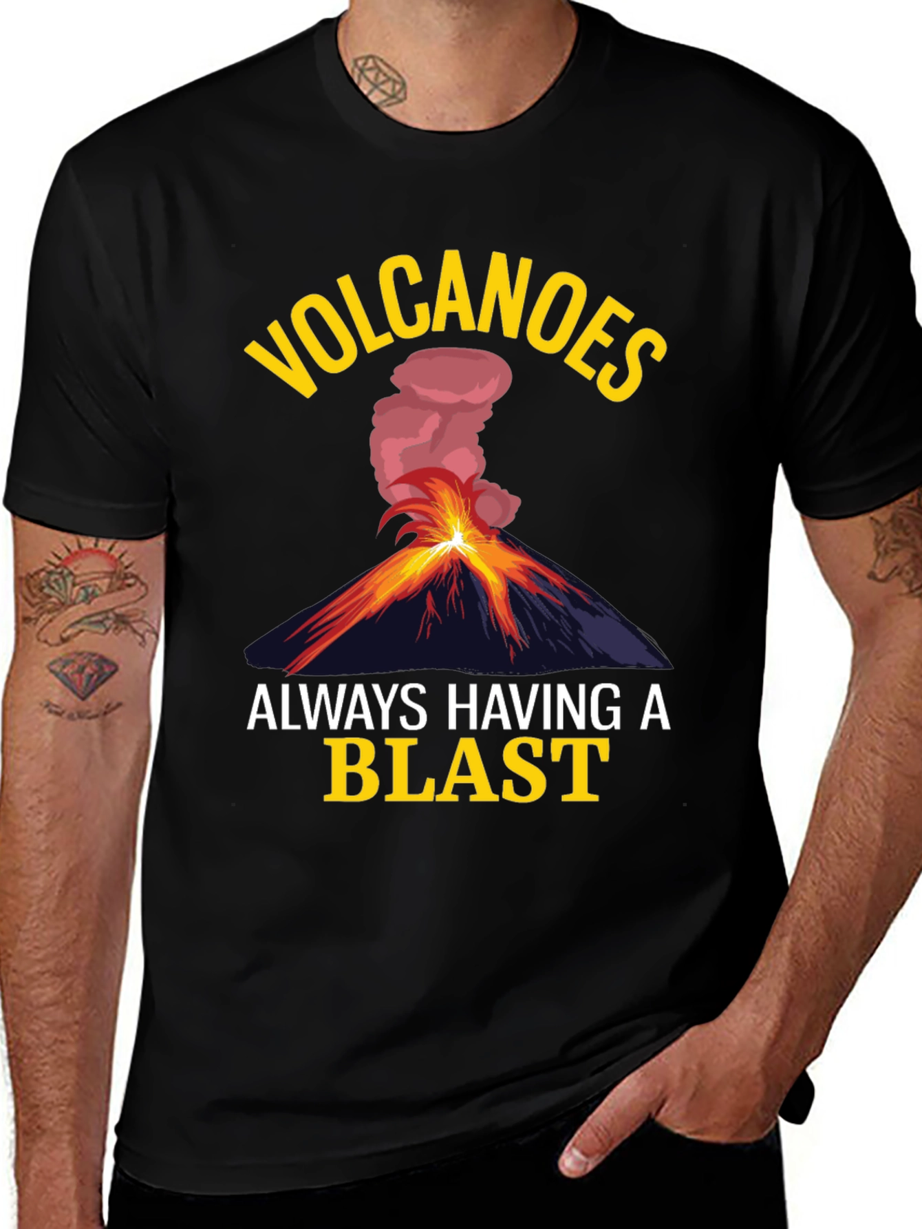 Volcano Blast T-Shirt - Funny Graphic Tee