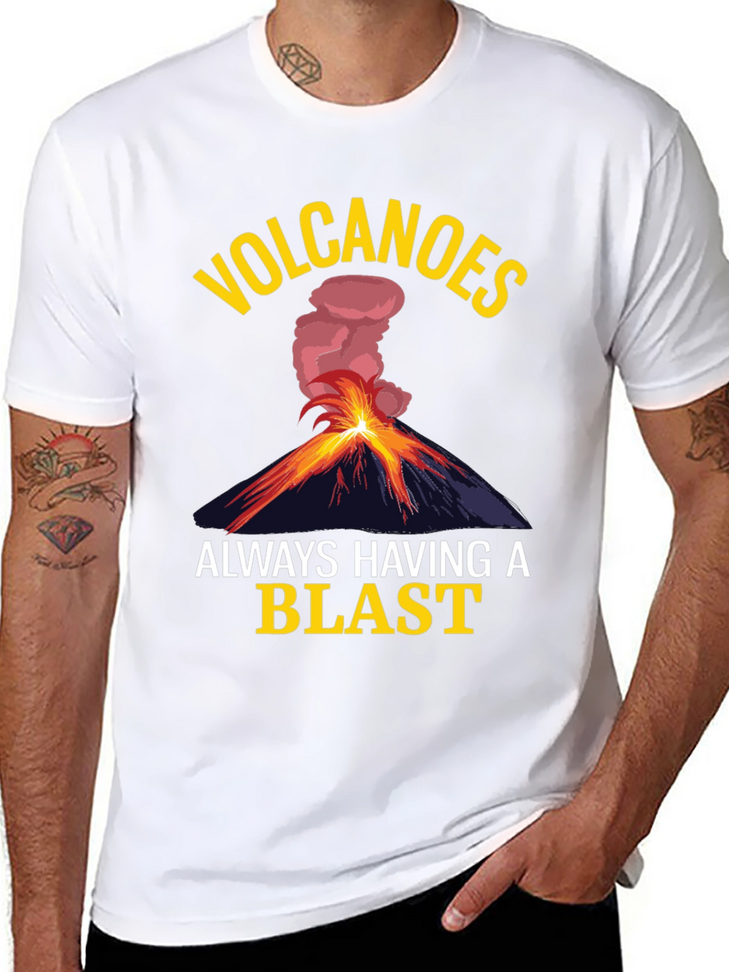 Volcano Blast T-Shirt - Funny Graphic Tee