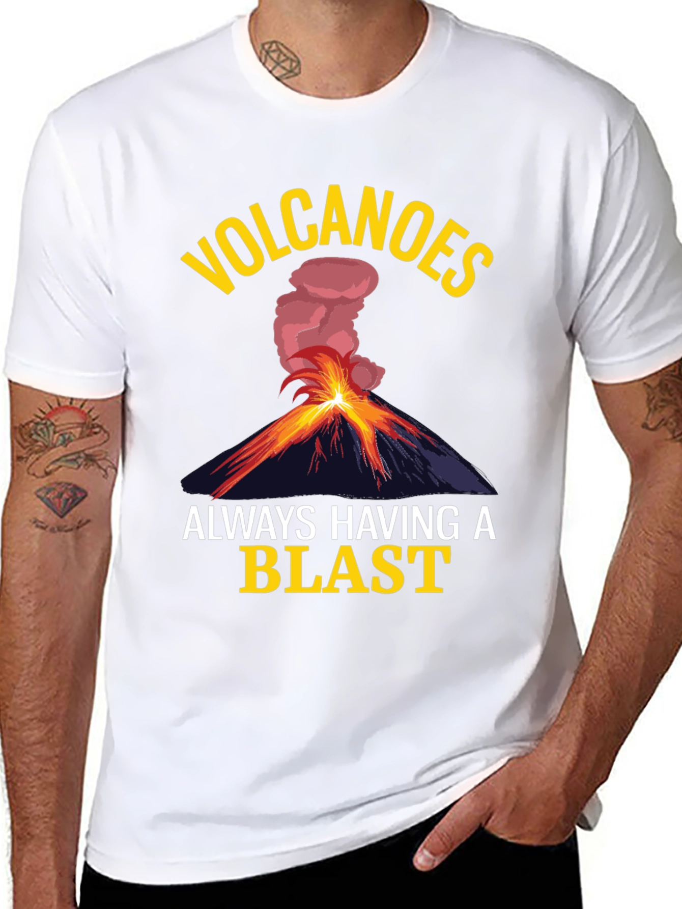 Volcano Blast T-Shirt - Funny Graphic Tee