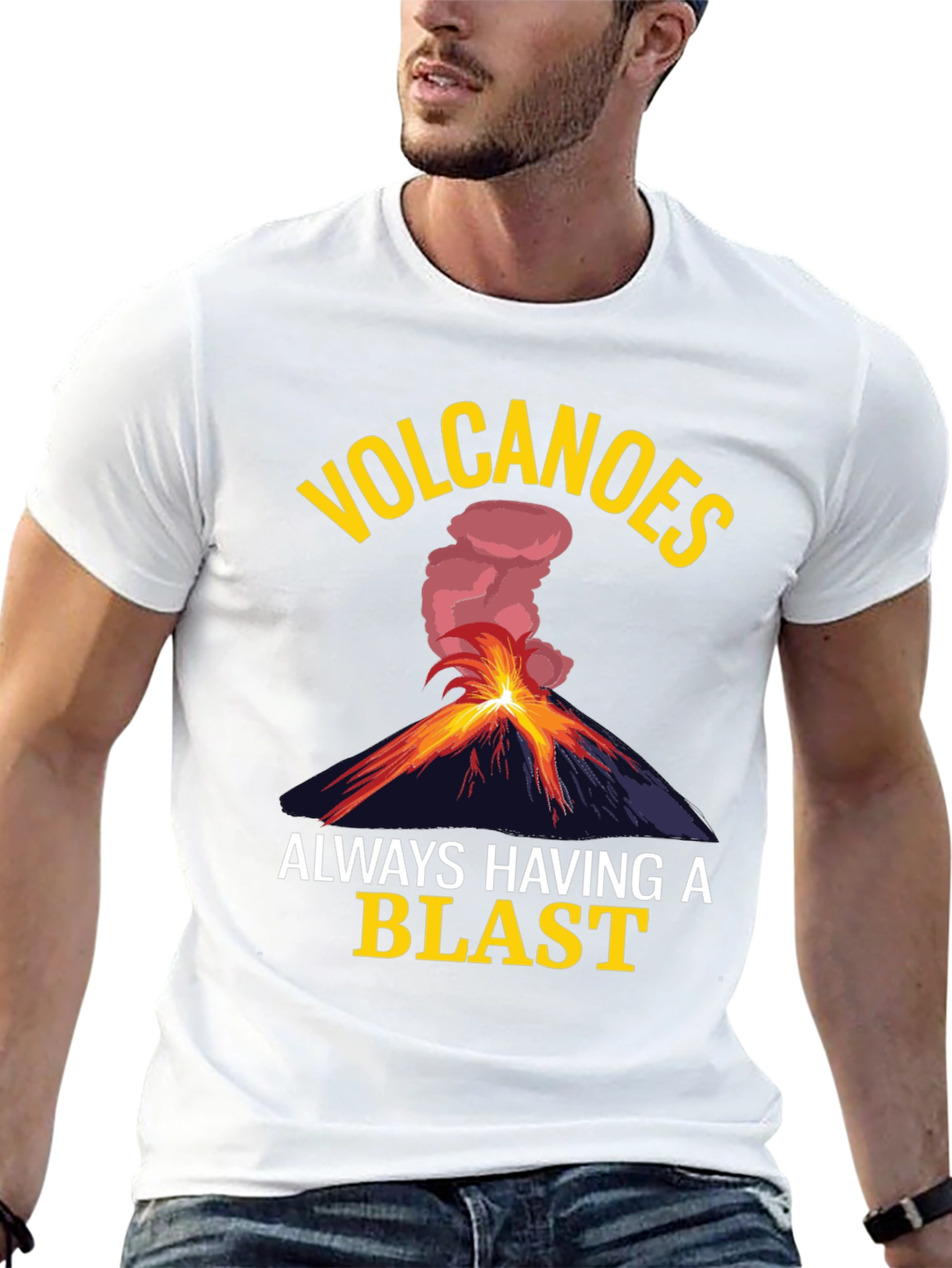 Volcano Blast T-Shirt - Funny Graphic Tee
