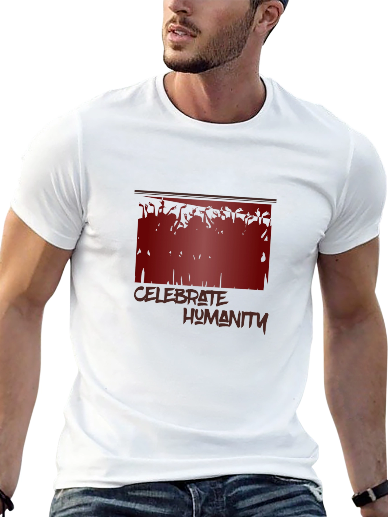 Celebrate Humanity Graphic T-Shirt