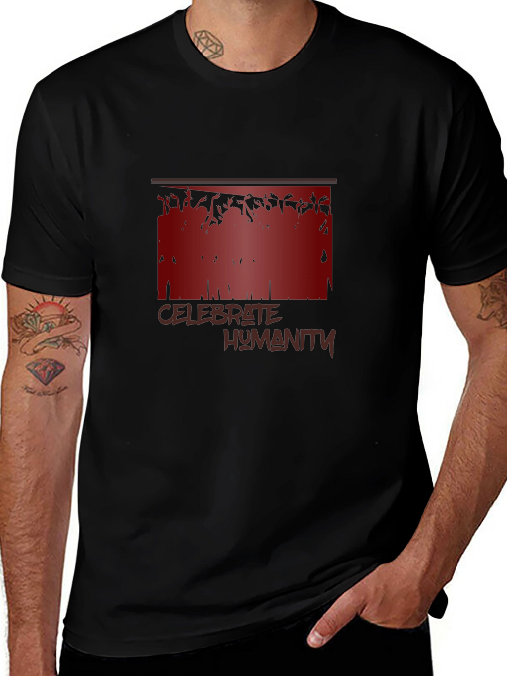 Celebrate Humanity Graphic T-Shirt