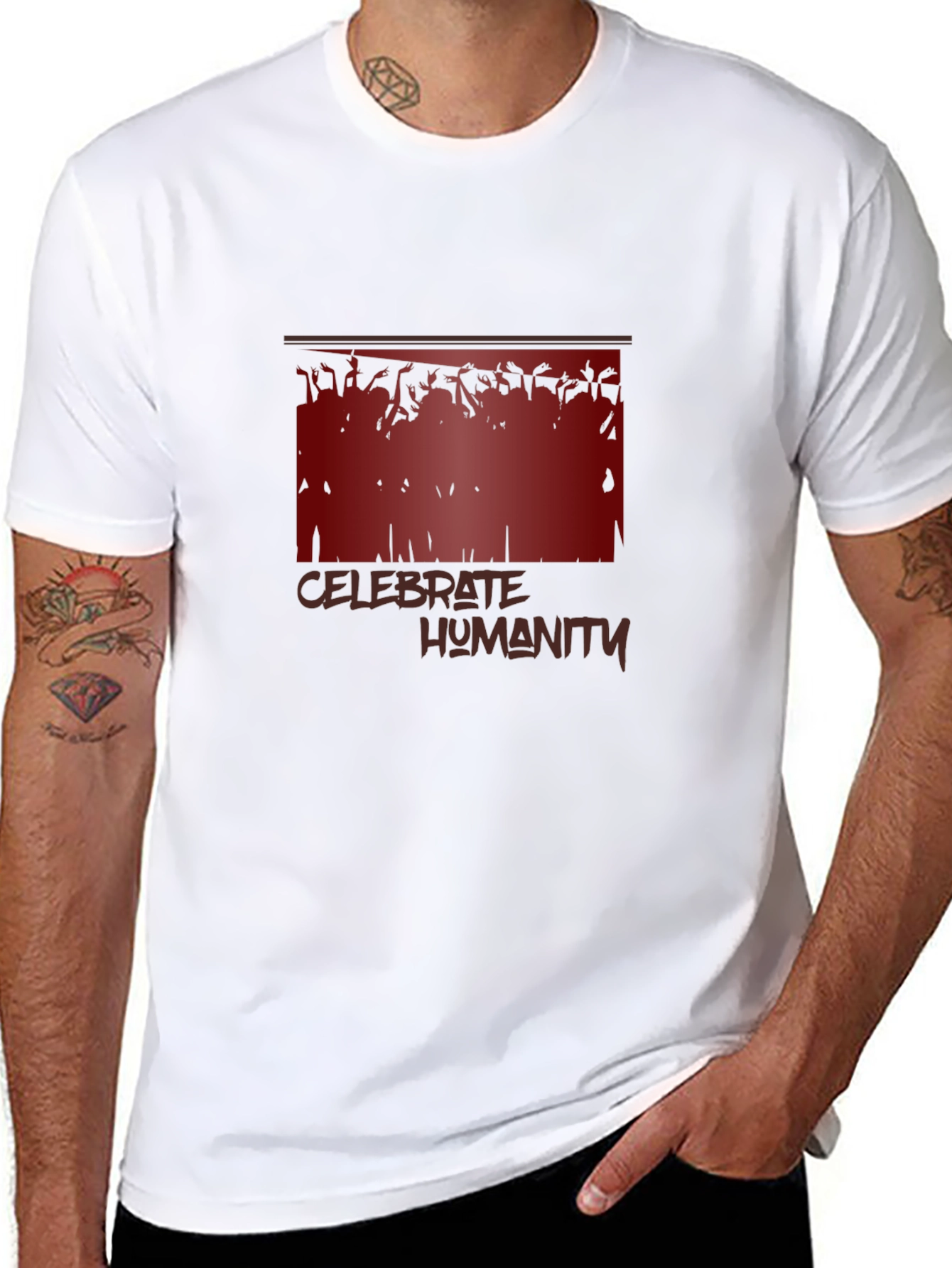 Celebrate Humanity Graphic T-Shirt