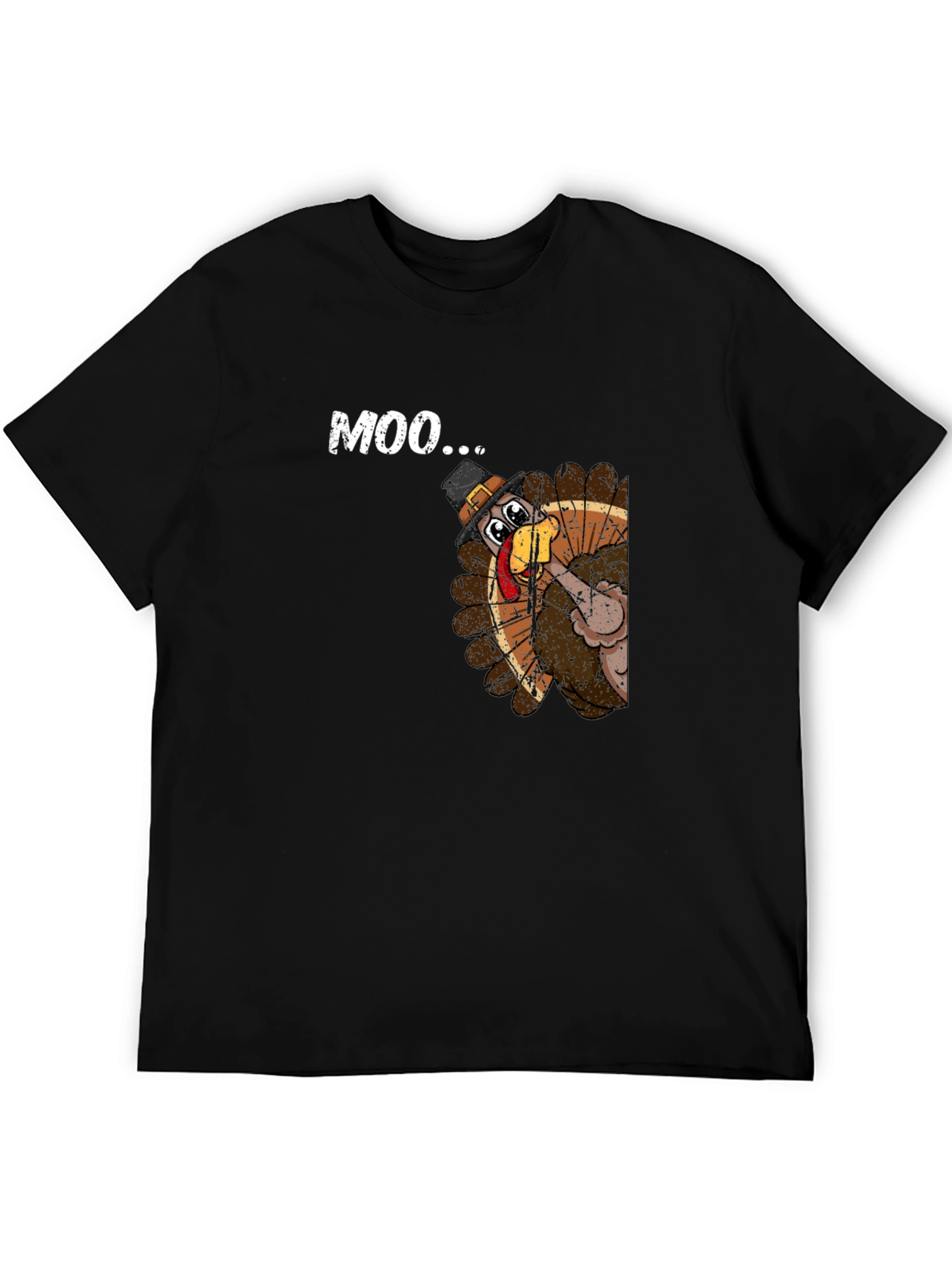 Moo Turkey T-Shirt: Funny Thanksgiving Tee