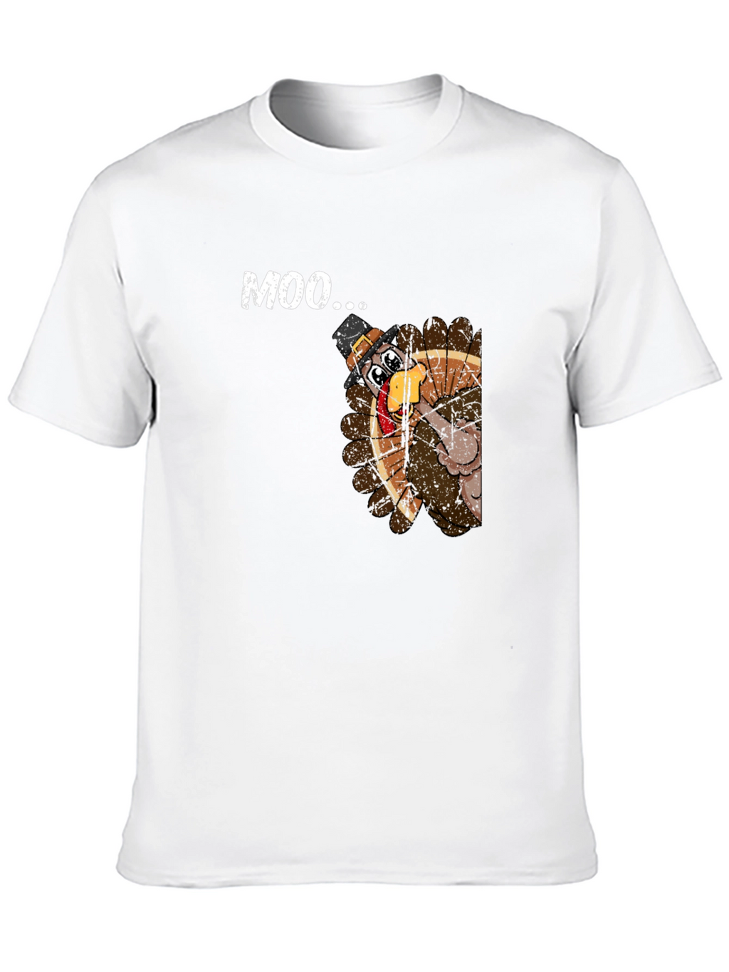 Moo Turkey T-Shirt: Funny Thanksgiving Tee