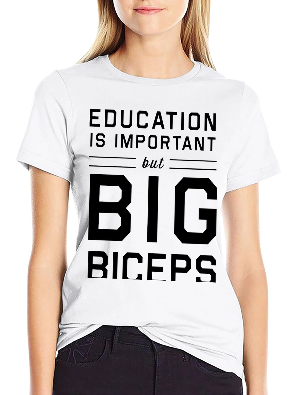 Education Important? Big Biceps T-Shirt