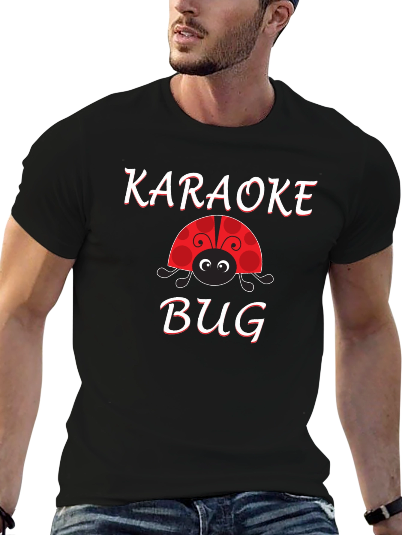 Karaoke Bug Black T-Shirt