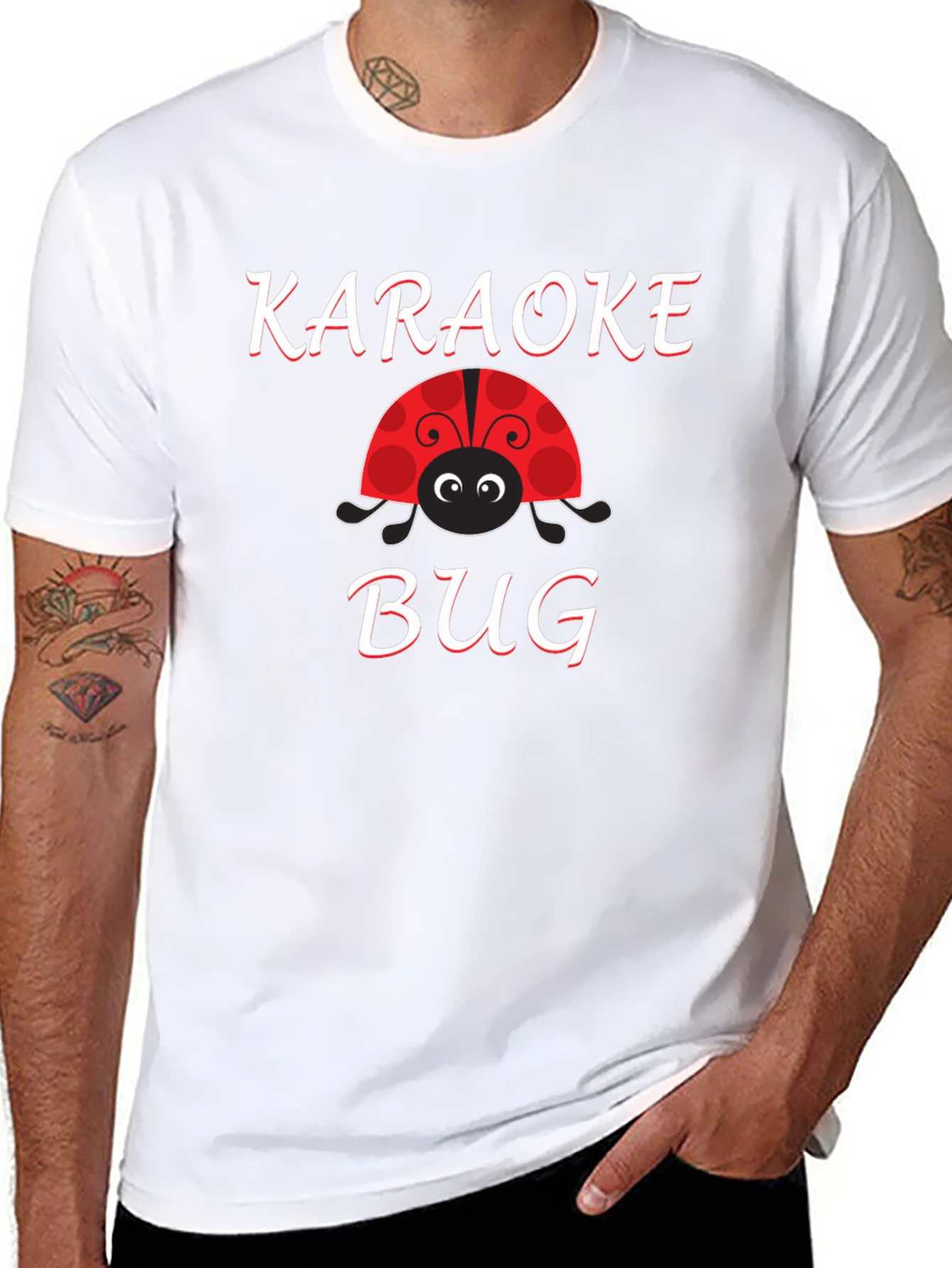 Karaoke Bug Black T-Shirt