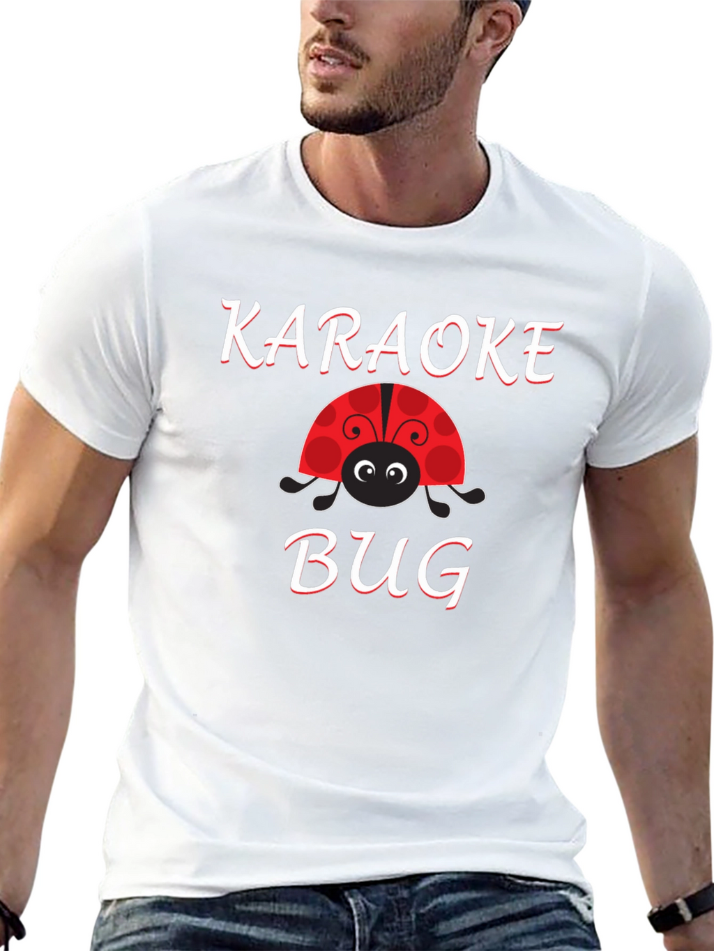 Karaoke Bug Black T-Shirt