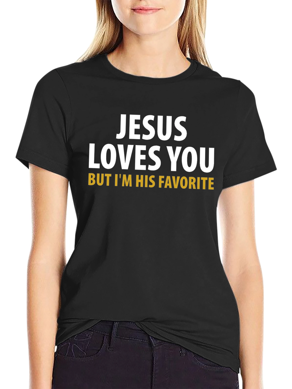Jesus Loves You Funny Graphic T-Shirt