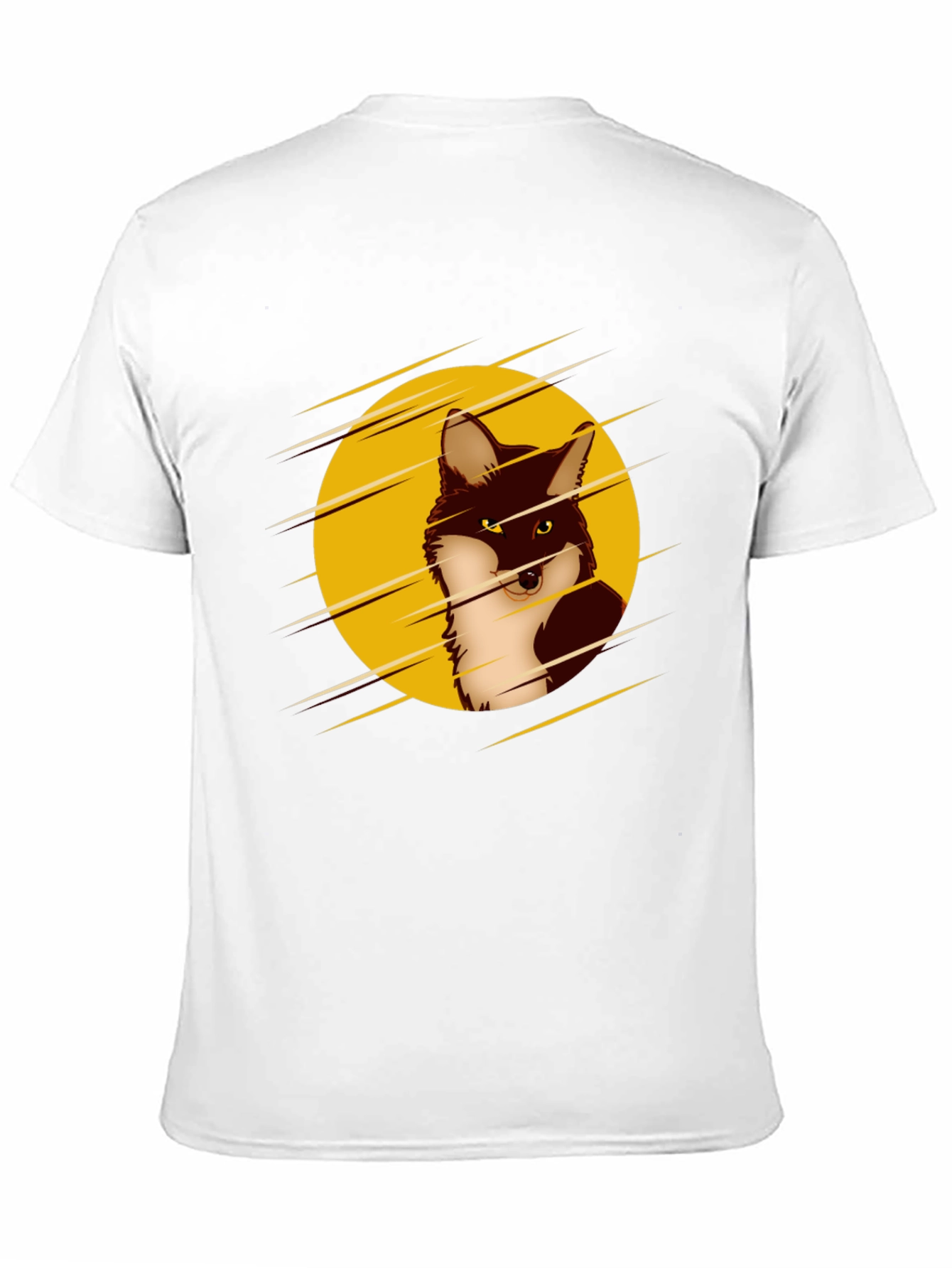 Cool Fox Graphic Black T-Shirt