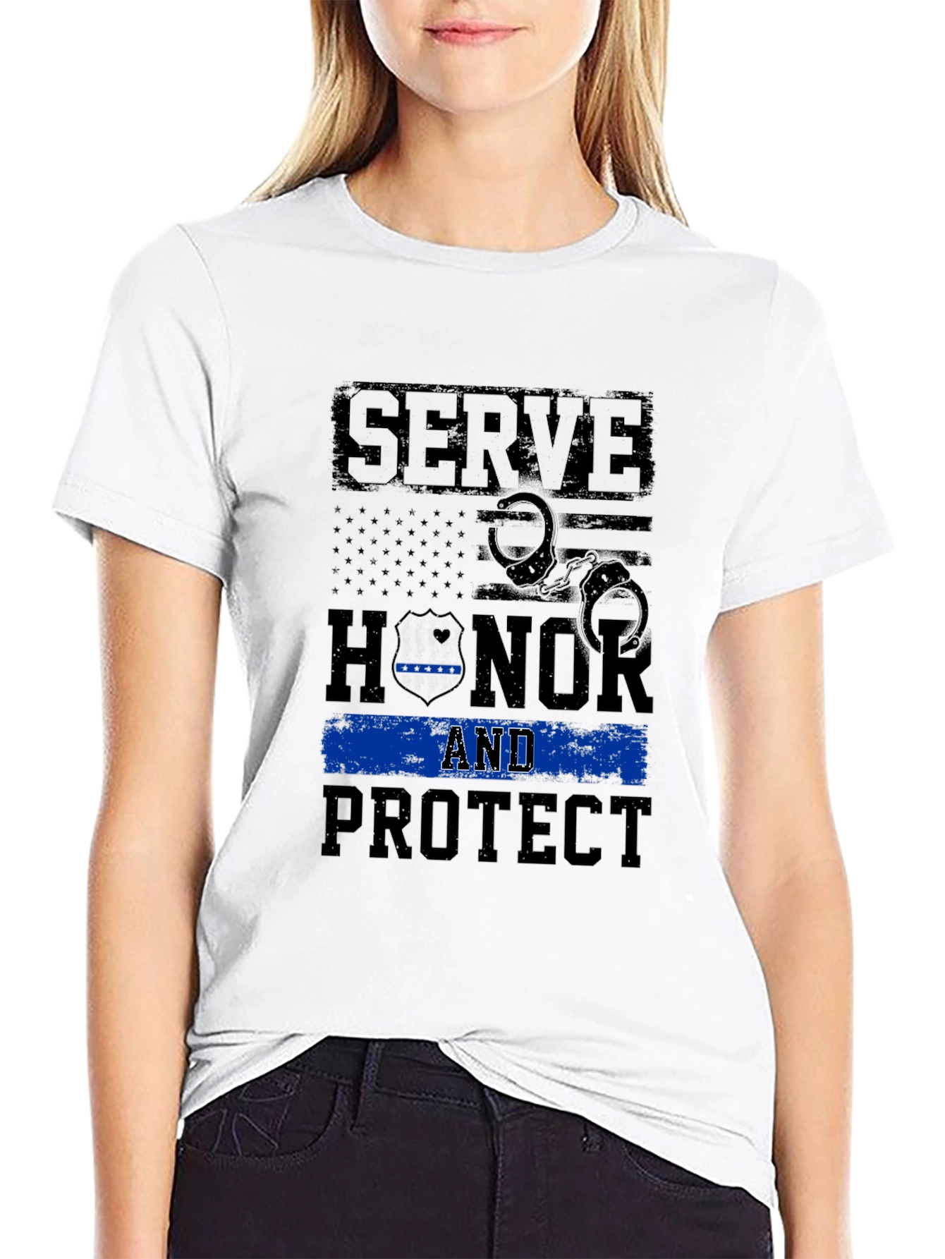 Serve Honor and Protect Graphic Tee