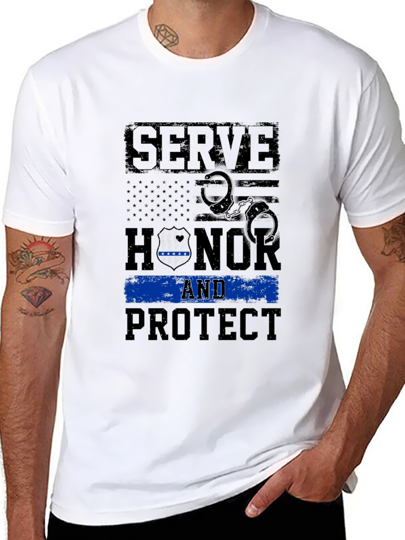 Serve Honor and Protect Graphic Tee