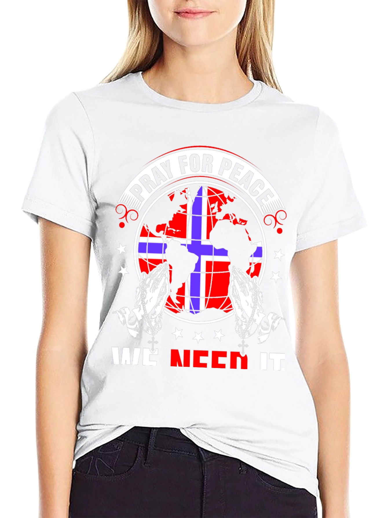 Pray for Peace Graphic T-Shirt