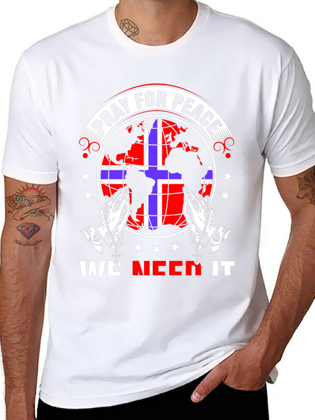 Pray for Peace Graphic T-Shirt