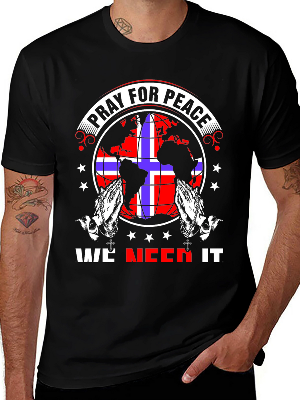 Pray for Peace Graphic T-Shirt