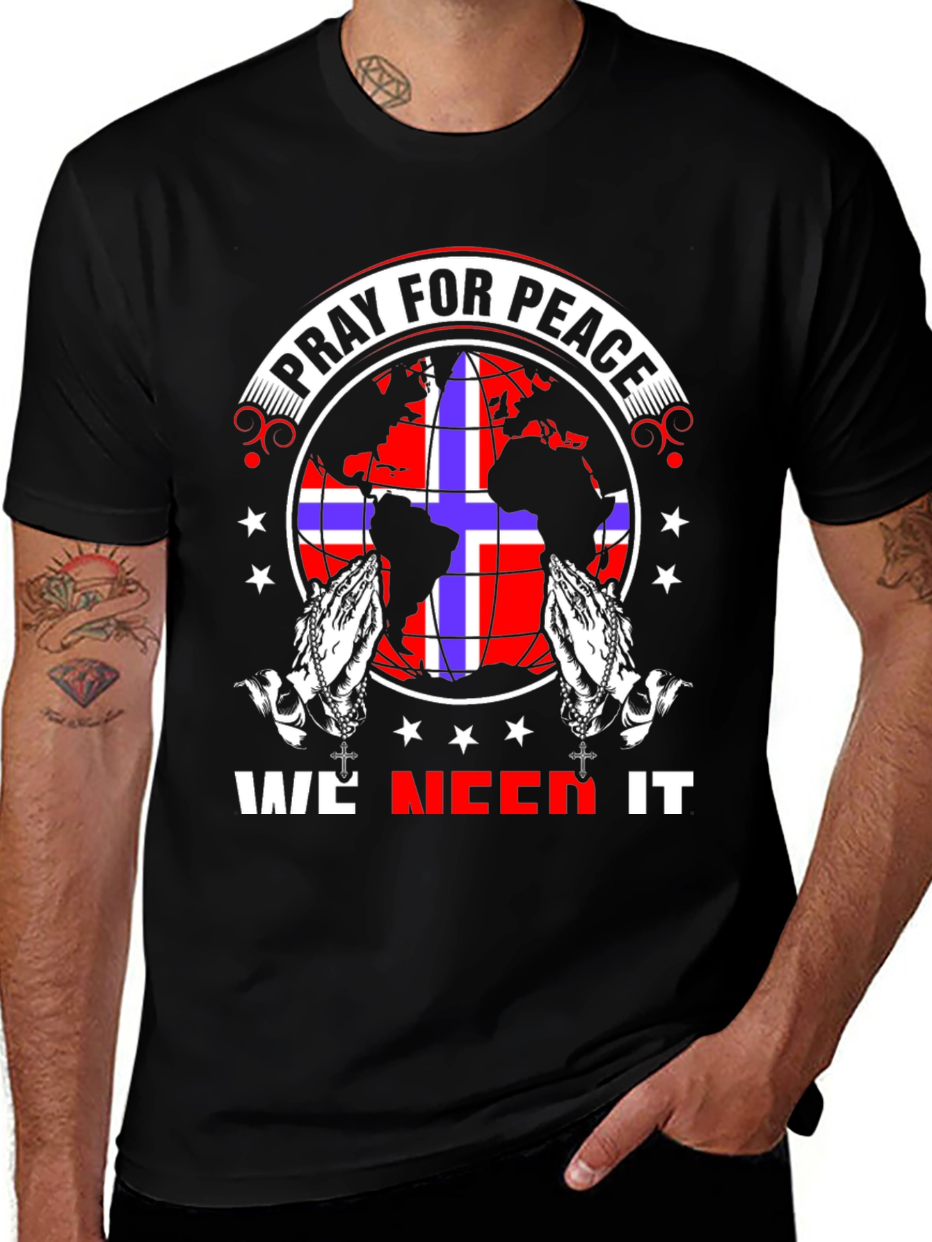 Pray for Peace Graphic T-Shirt