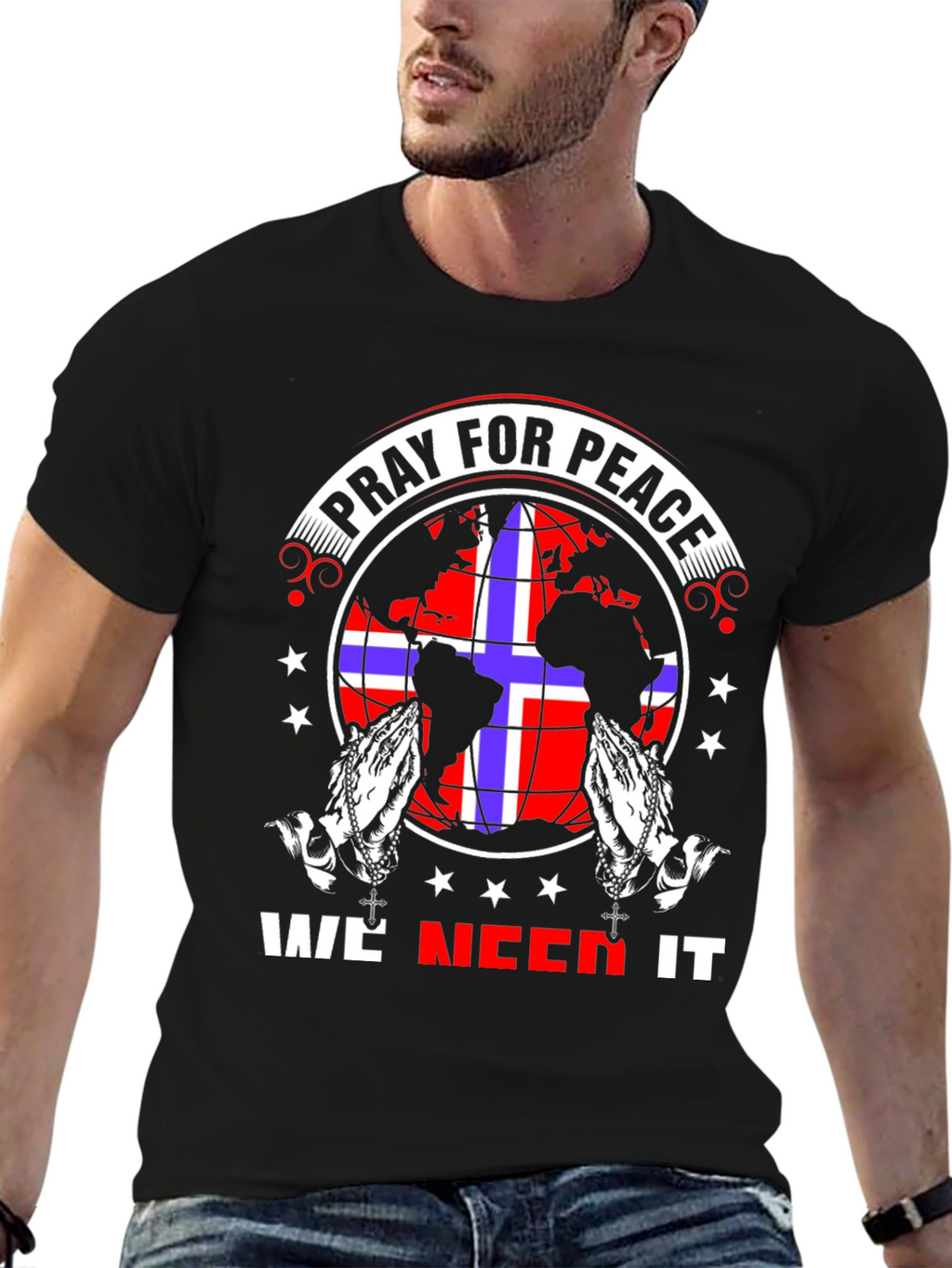 Pray for Peace Graphic T-Shirt