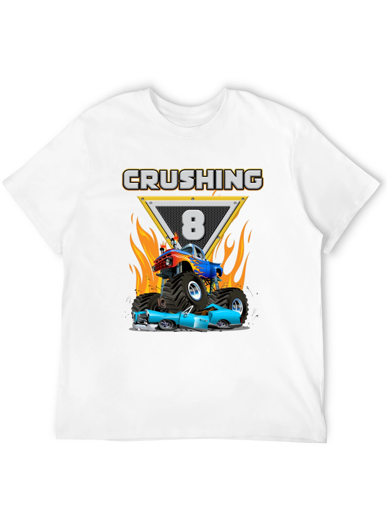 Crushing Eight Monster Truck T-Shirt