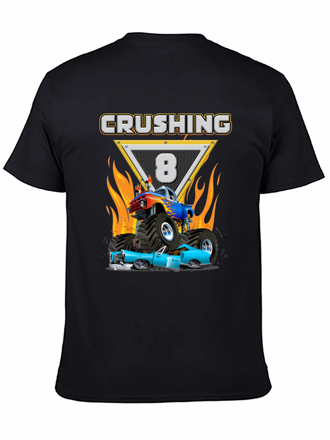 Crushing Eight Monster Truck T-Shirt