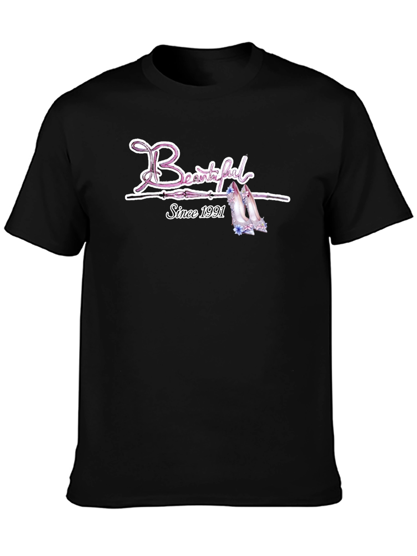 Beautiful Since 1991 Black T-Shirt