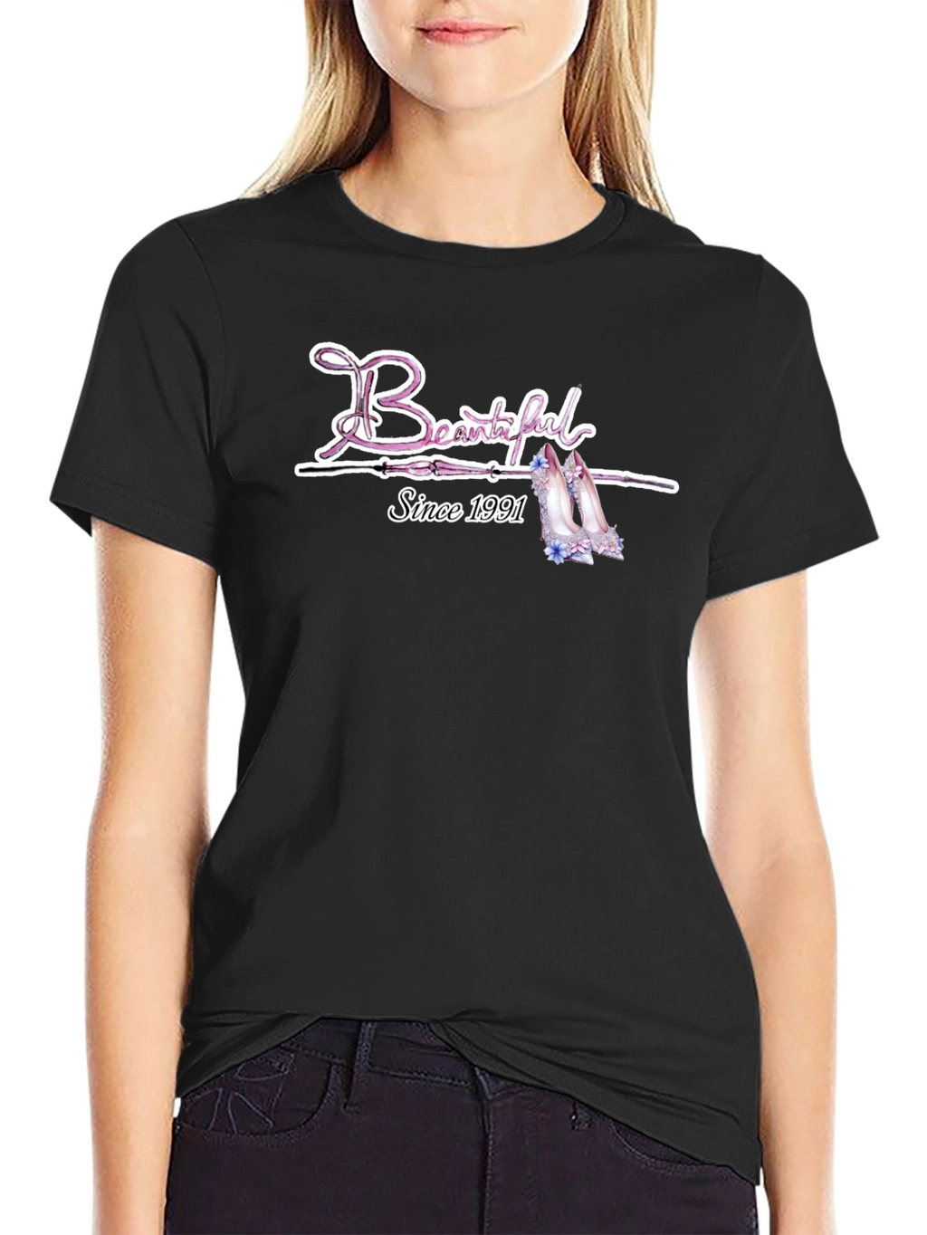 Beautiful Since 1991 Black T-Shirt