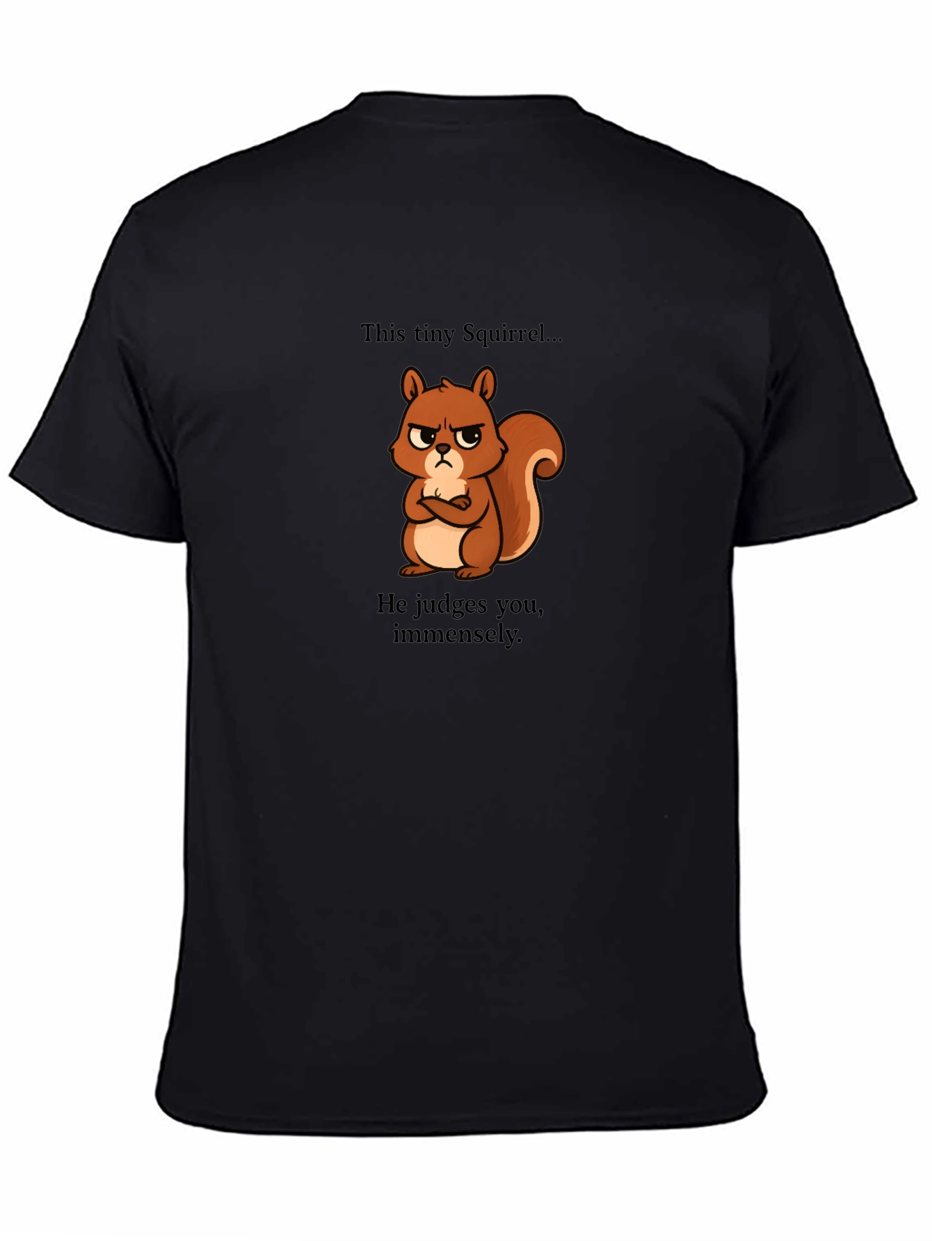 Grumpy Squirrel Mens Graphic Tee