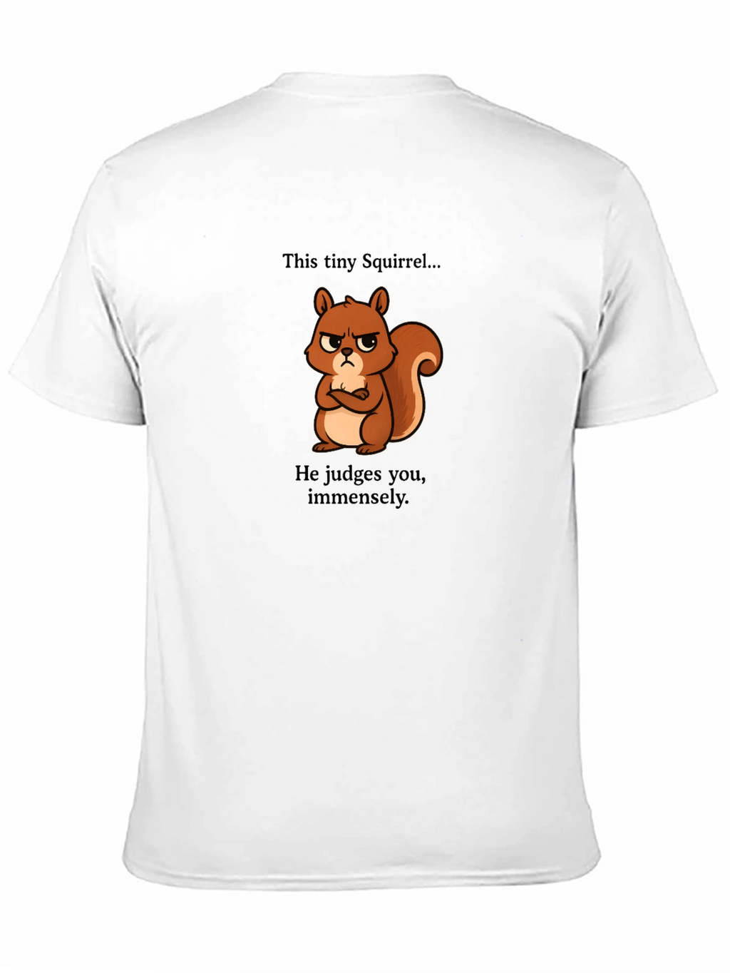 Grumpy Squirrel Mens Graphic Tee