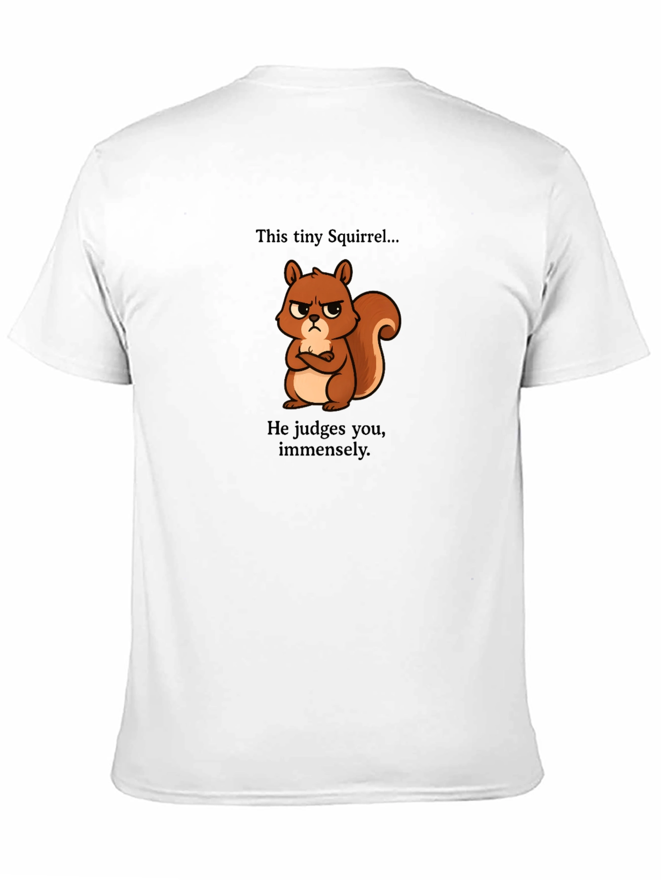 Grumpy Squirrel Mens Graphic Tee