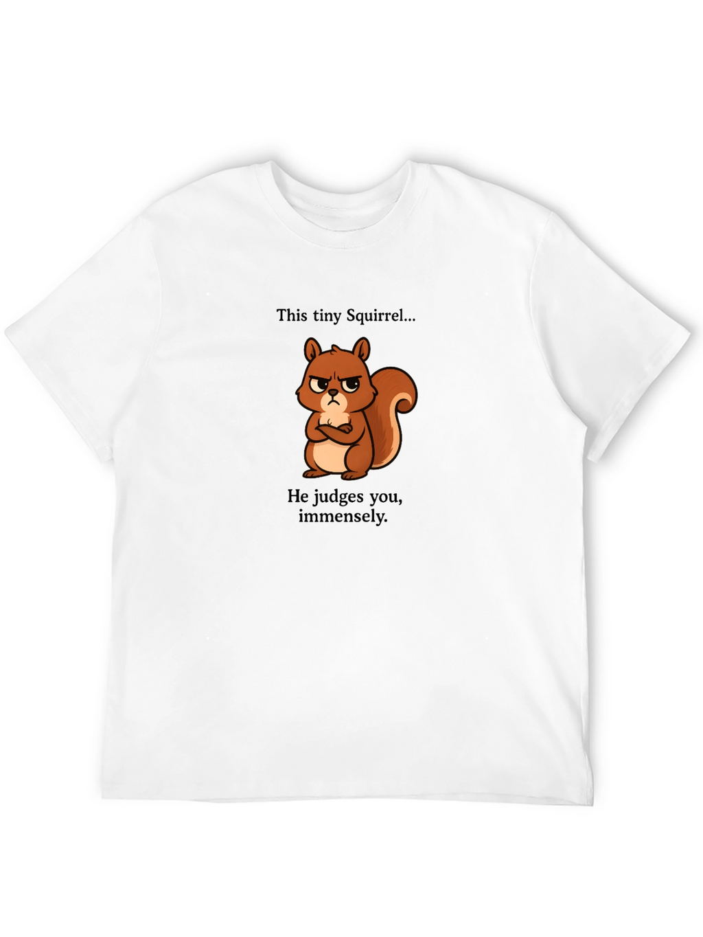 Grumpy Squirrel Mens Graphic Tee