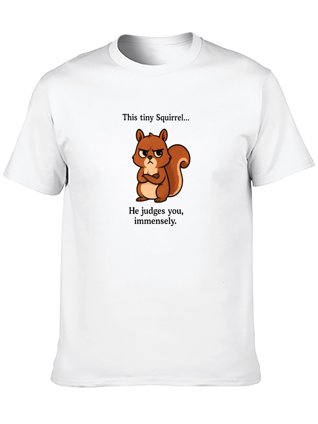 Grumpy Squirrel Mens Graphic Tee
