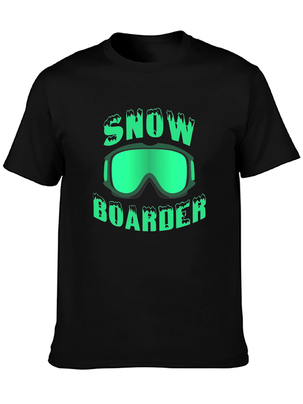 Snowboarder Graphic T-Shirt - Black