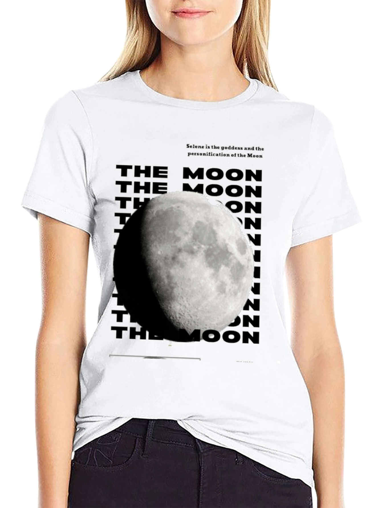 Lunar Phase Graphic Tee - Stylish Moon Design