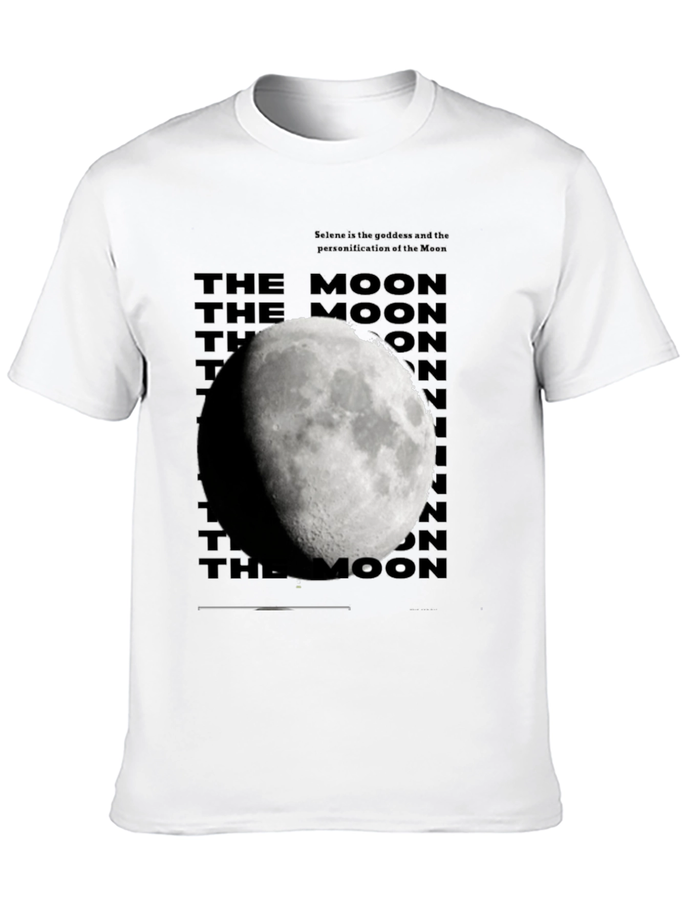 Lunar Phase Graphic Tee - Stylish Moon Design
