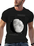 Lunar Phase Graphic Tee - Stylish Moon Design