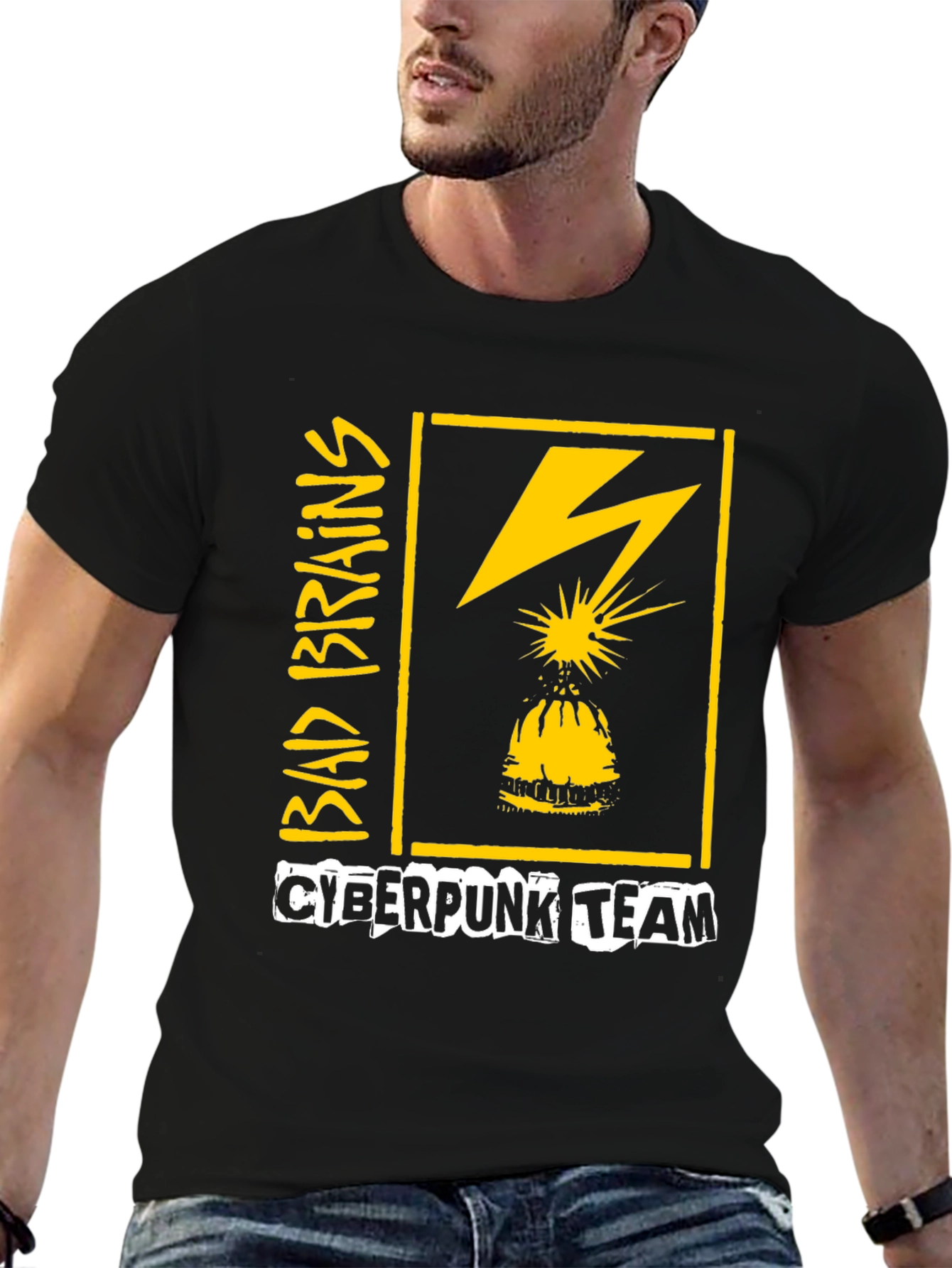Bad Brains Cyberpunk Team Graphic T-Shirt