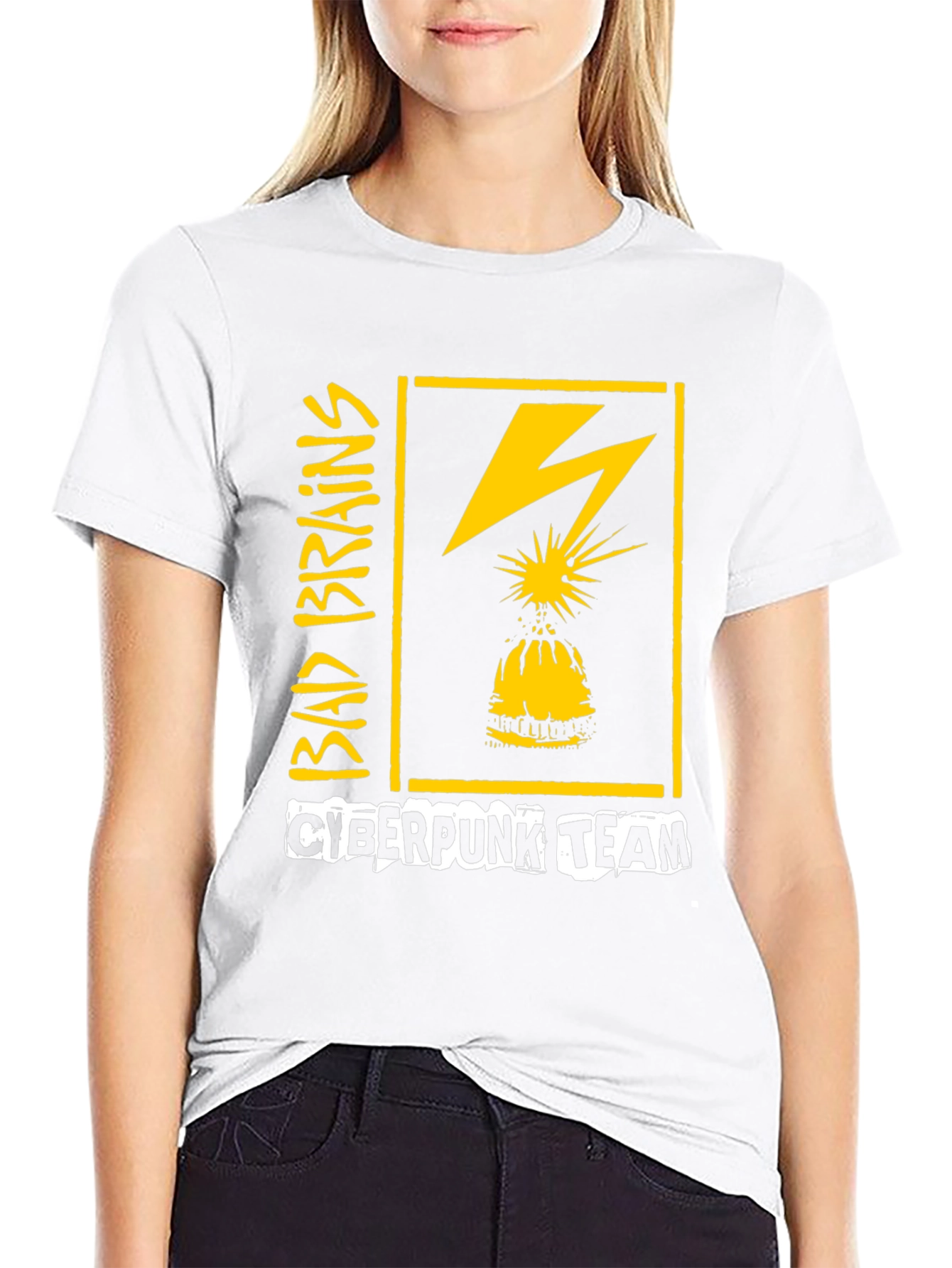 Bad Brains Cyberpunk Team Graphic T-Shirt