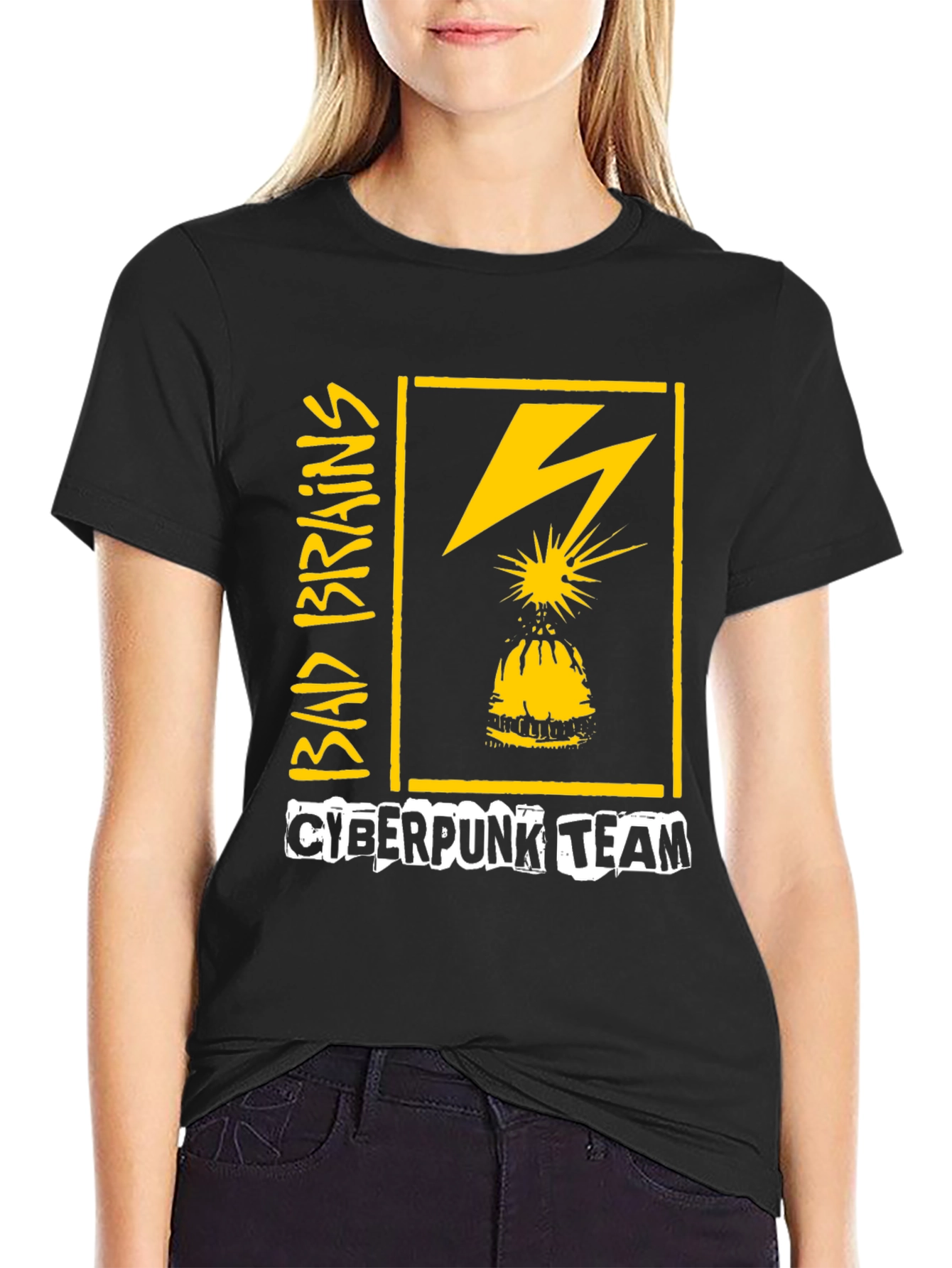 Bad Brains Cyberpunk Team Graphic T-Shirt