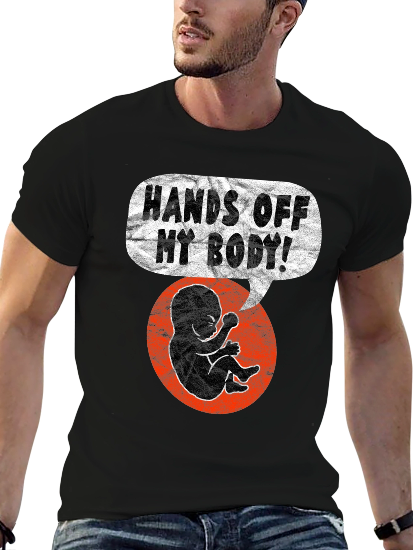 Hands Off My Body Graphic Tee