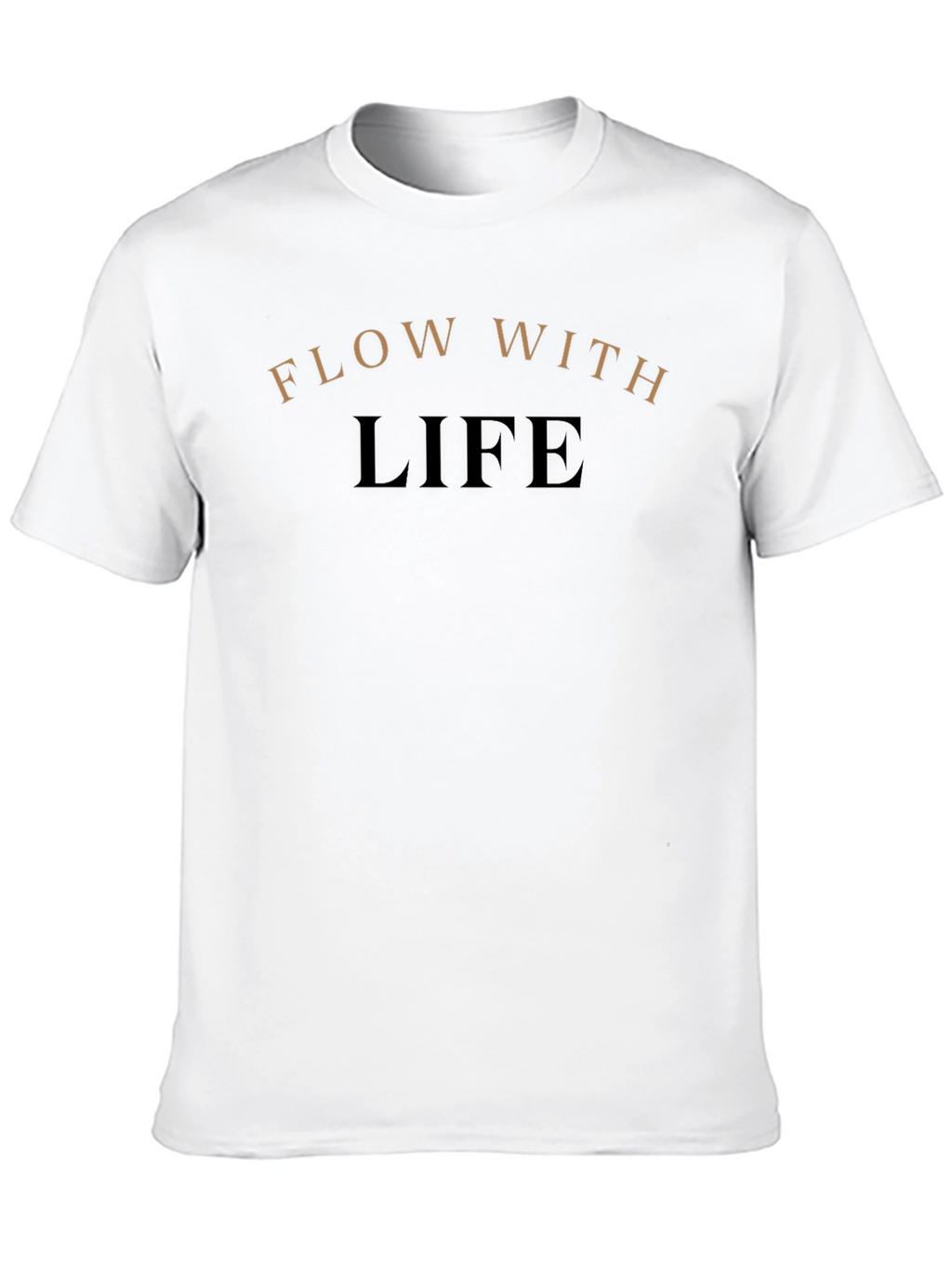 Flow With Life T-Shirt - Black Inspirational