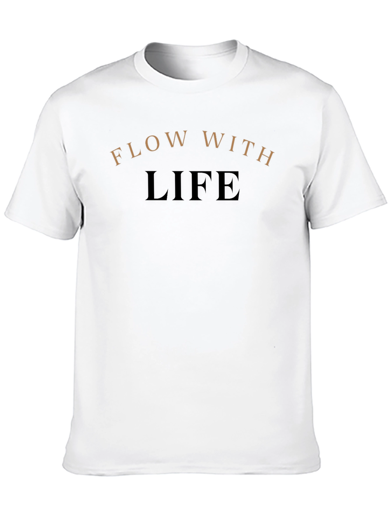 Flow With Life T-Shirt - Black Inspirational