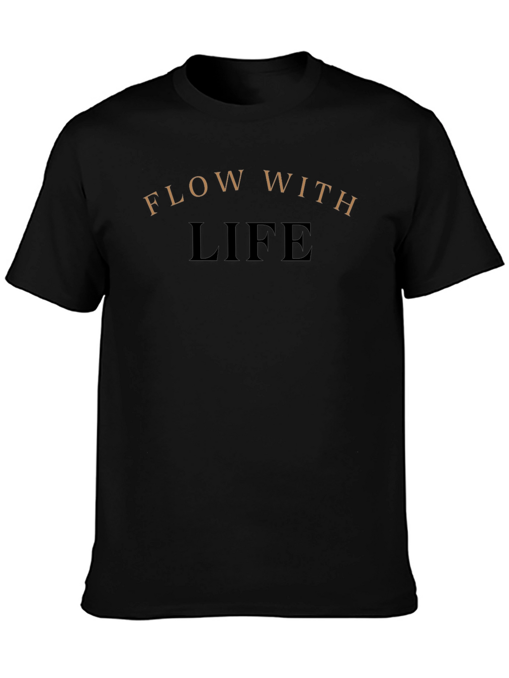 Flow With Life T-Shirt - Black Inspirational