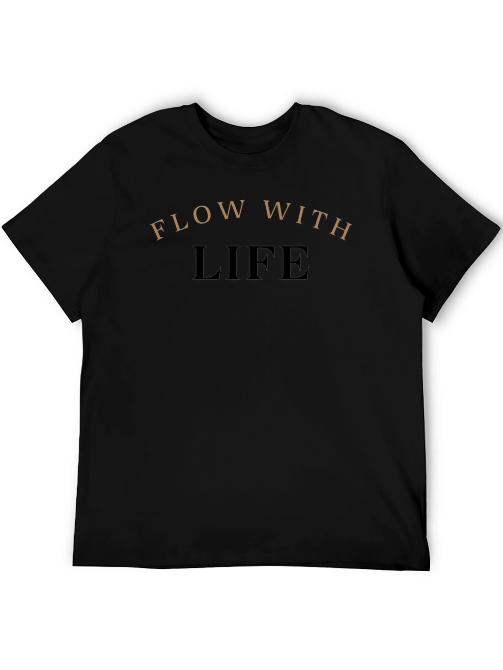 Flow With Life T-Shirt - Black Inspirational