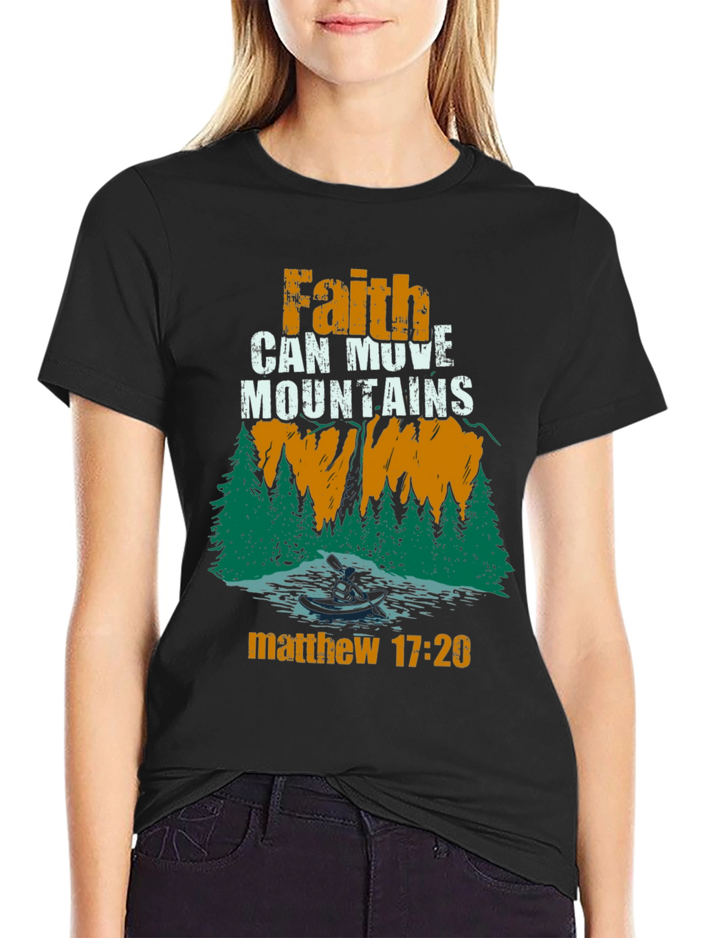 Faith Can Move Mountains Christian T-Shirt