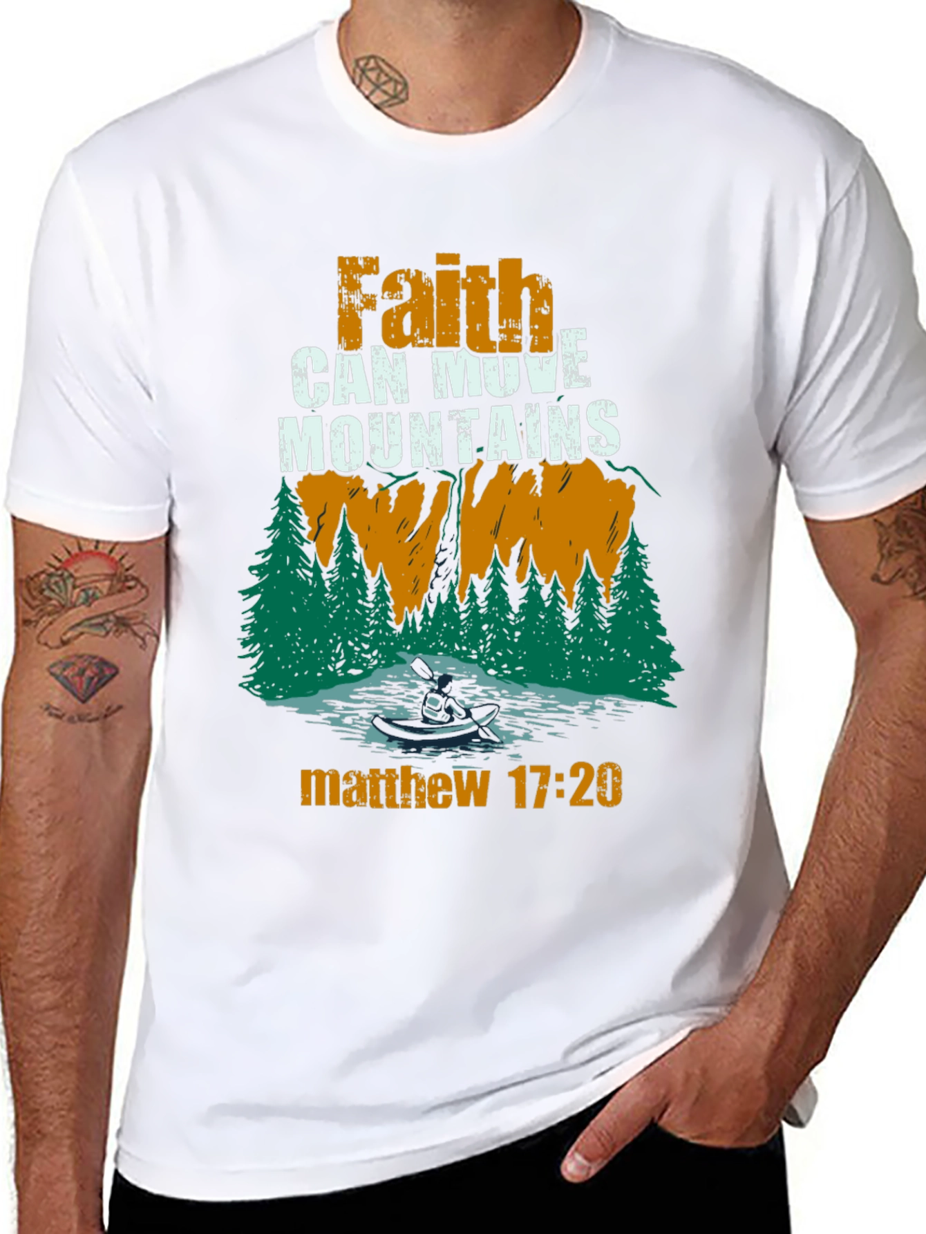 Faith Can Move Mountains Christian T-Shirt