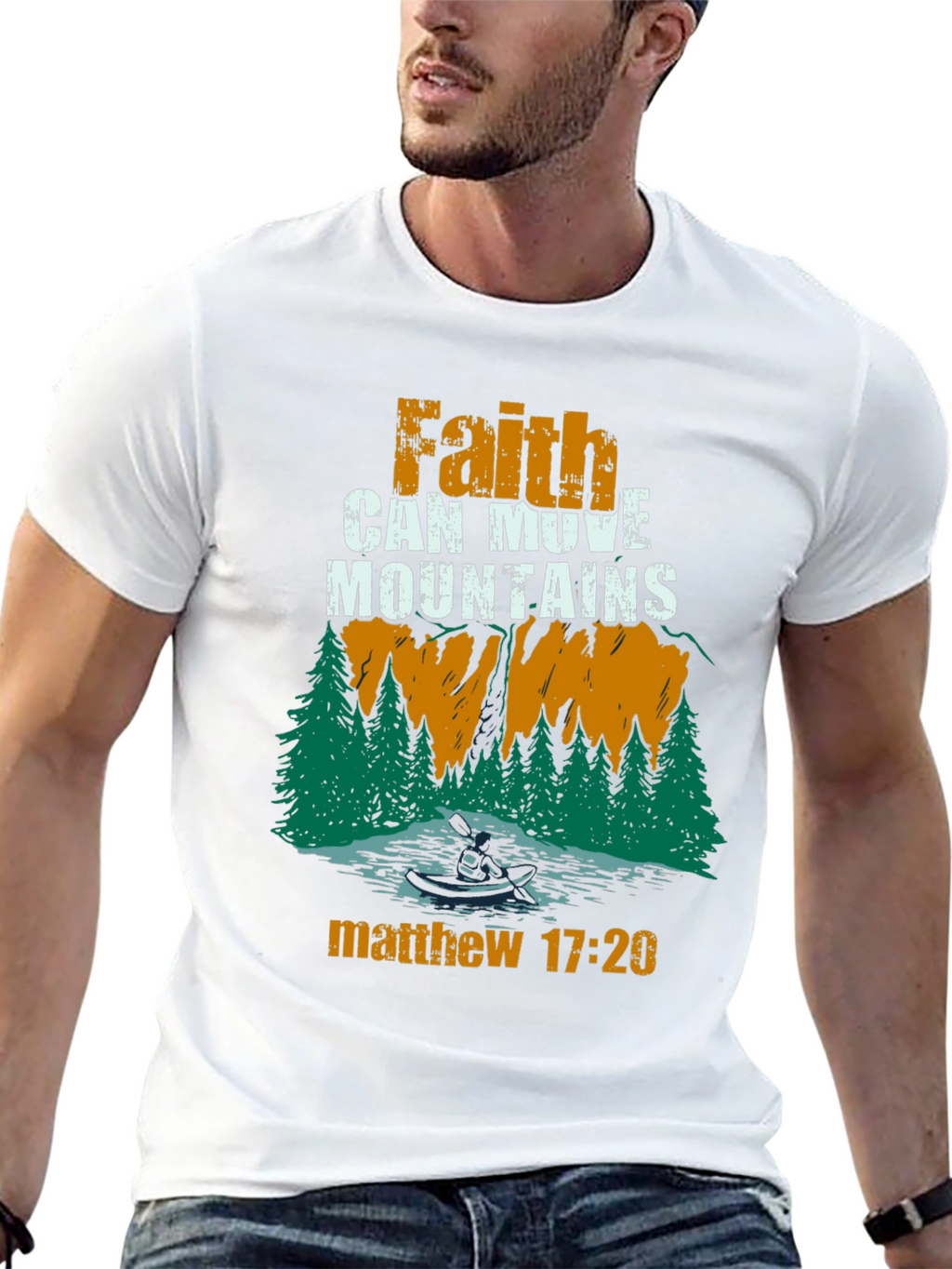 Faith Can Move Mountains Christian T-Shirt