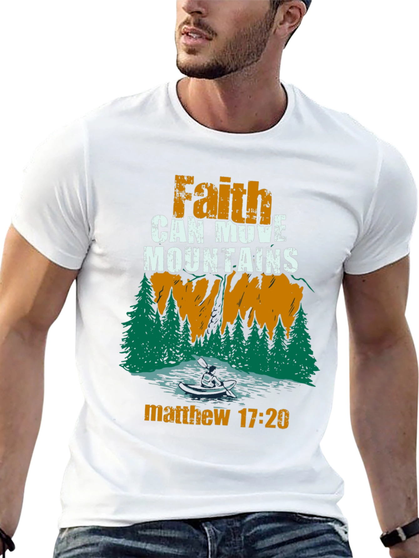 Faith Can Move Mountains Christian T-Shirt