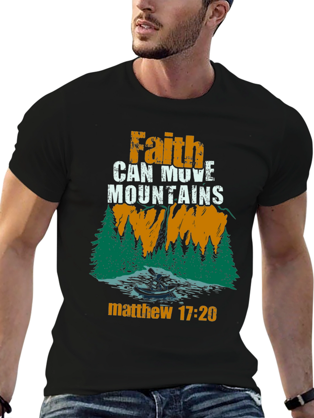 Faith Can Move Mountains Christian T-Shirt