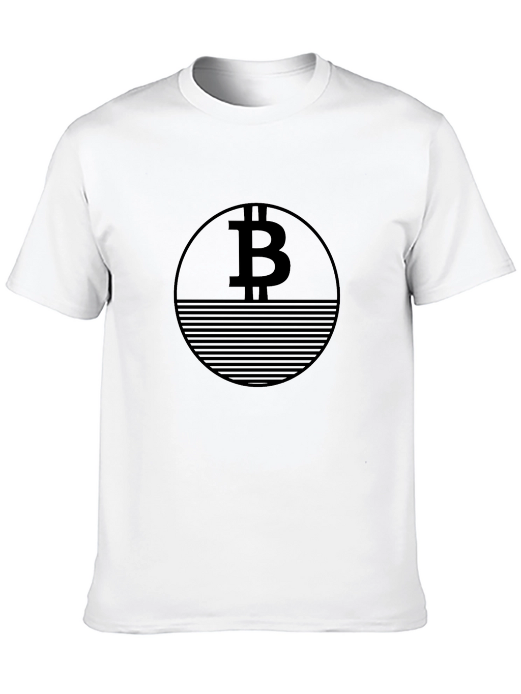 Bitcoin Black T-Shirt Crypto Currency Design
